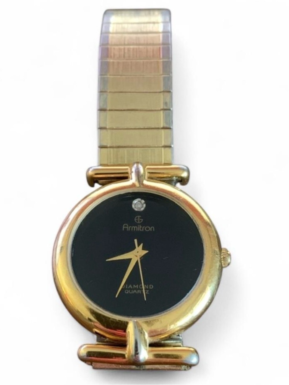 🕊️Men’s Armitron Diamond Quartz Gold and Silver Watch